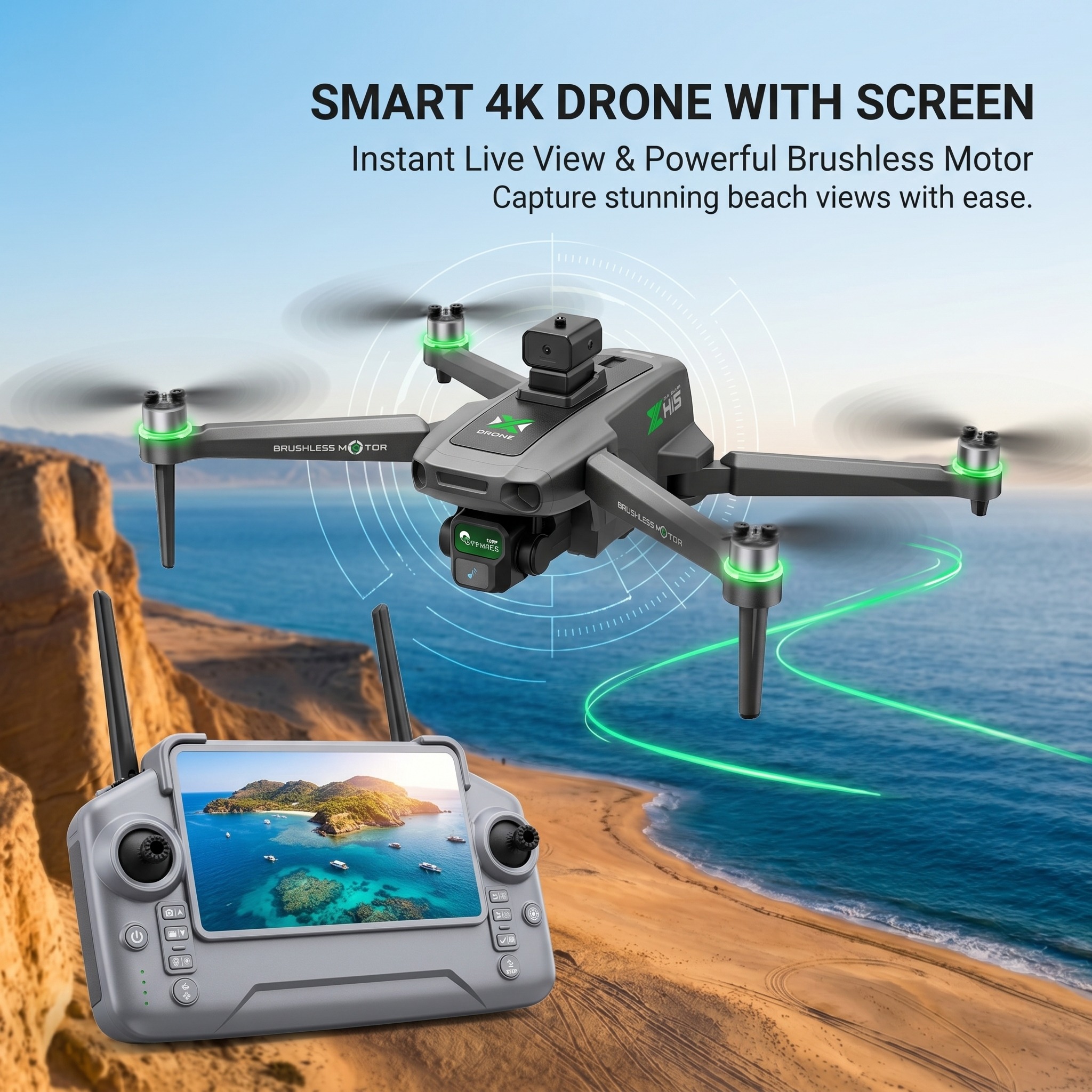 Drone Cinematic - 2026 New ZH8 Drone 4K Camera