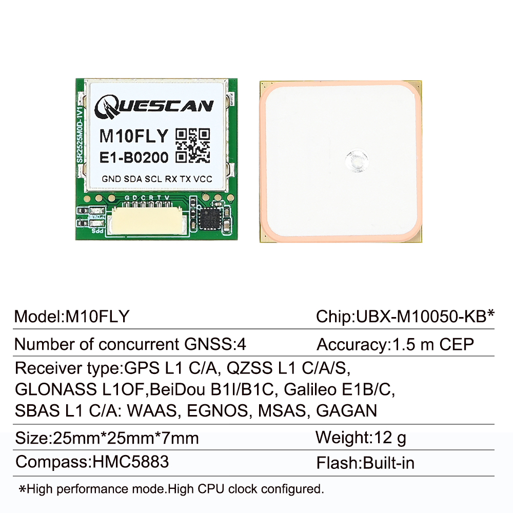 Quescan 25mm*25mm M10FLY 10Hz  - Drone Mapping review and price
