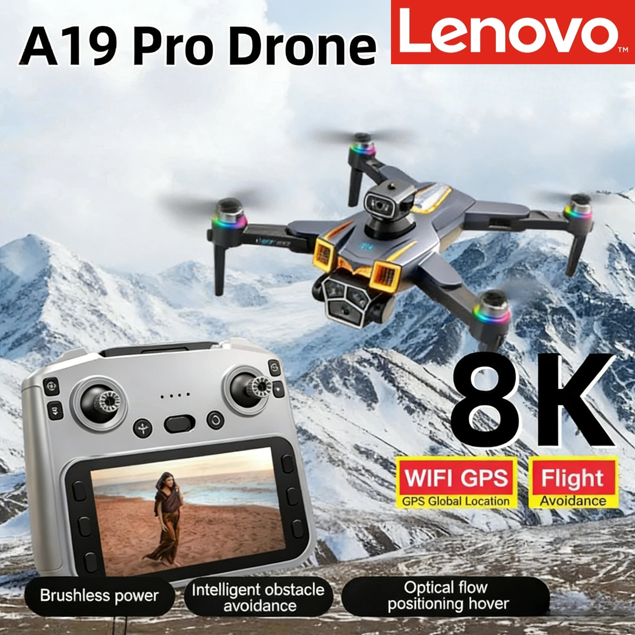 Lenovo A19 PRO Drone 8K Aerial - Drone Multispectral review and price